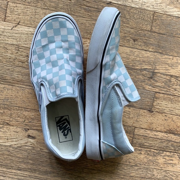 Blue and White Checkered Vans - Picture 6 of 6